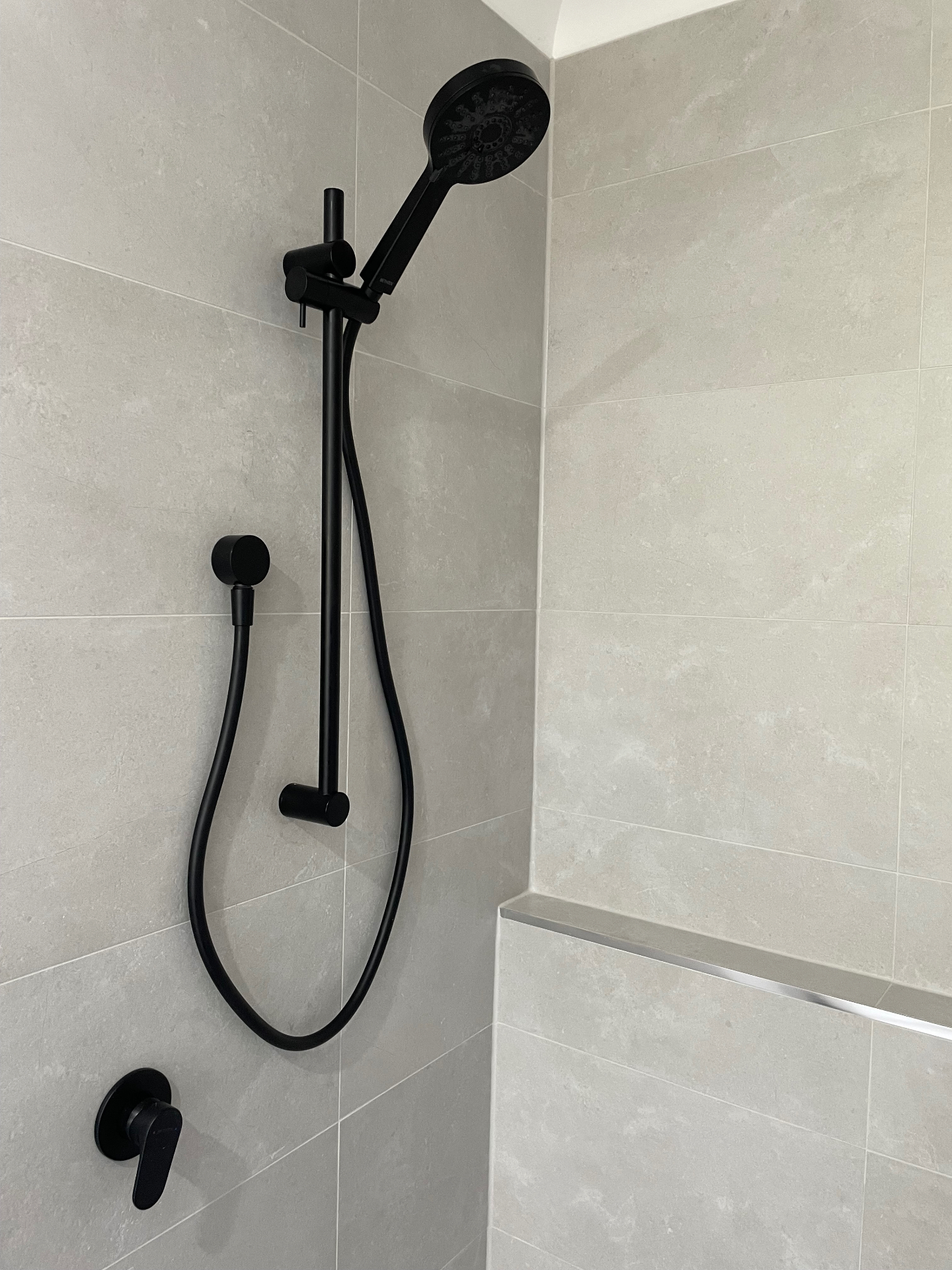 Matte Black Shower Detail
